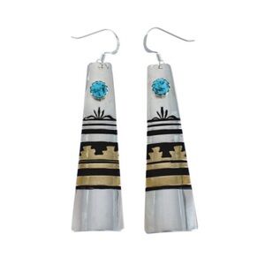 Aztec Turquoise Earrings